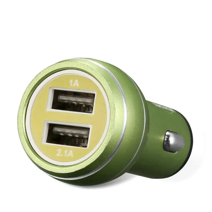 Universal Dual USB Car Charger 5V 2A Mini Charger Fast Charging For Mobile Phone Smart phone Huawei Samsung