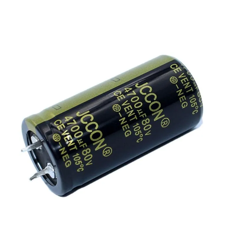 JCCON Thick-foot electrolytic capacitor 80v4700uf volume 25x50 Inverter power