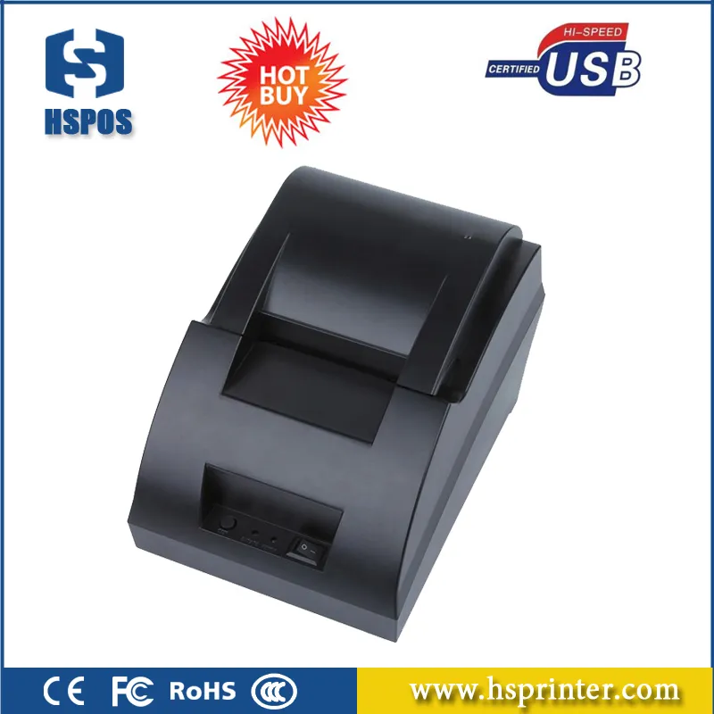 Envío gratis Precio inferior HSPOS 58 mm Impresora de factura de recibo térmico para restaurante de supermercados
