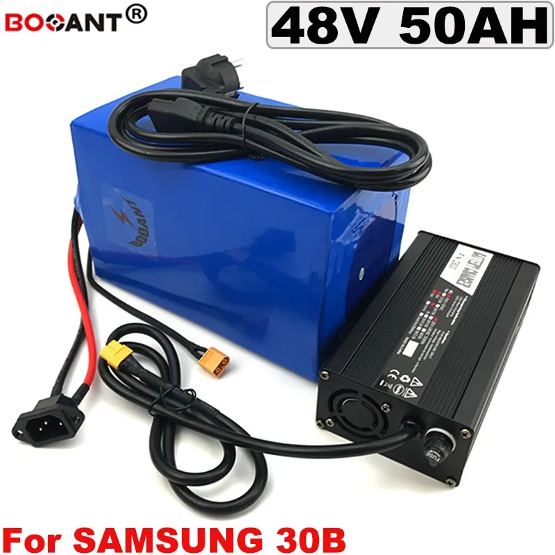 Para BBS Bafang 3000 w Motor 48 v 50AH E Moto-bateria De Lítio para o Original Samsung 18650 Elétrica carregador de Bateria bicicleta 48 v +