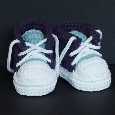 QyflyxueHandmade Baby Girls Boys Crochet Sneaker Booties Infant Resant Sport Shoe