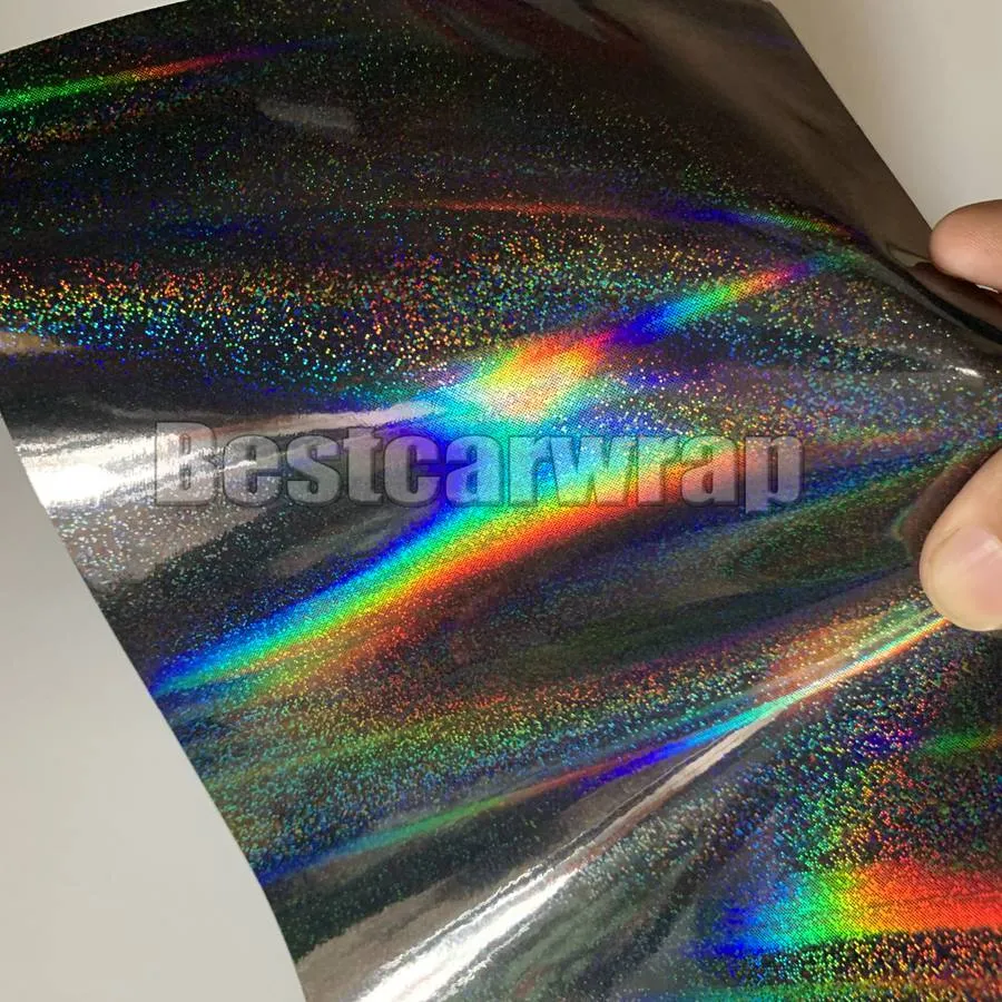 Holografische Neo Chrom Vinylfolie Für Autofolie Mit Luftblasenfreier  Regenbogen Neo Schwarz Chrom Folie, Größe 1,52 X 20 M/Rolle Von 303,63 €