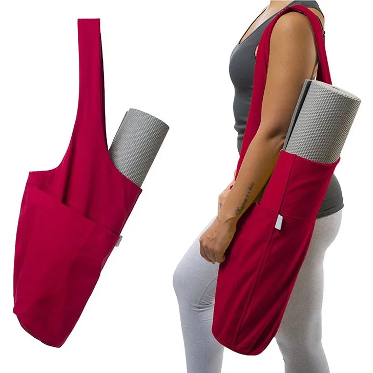 Eco Friendly Yoga Mat Sling Bag With Large Capacity, Single