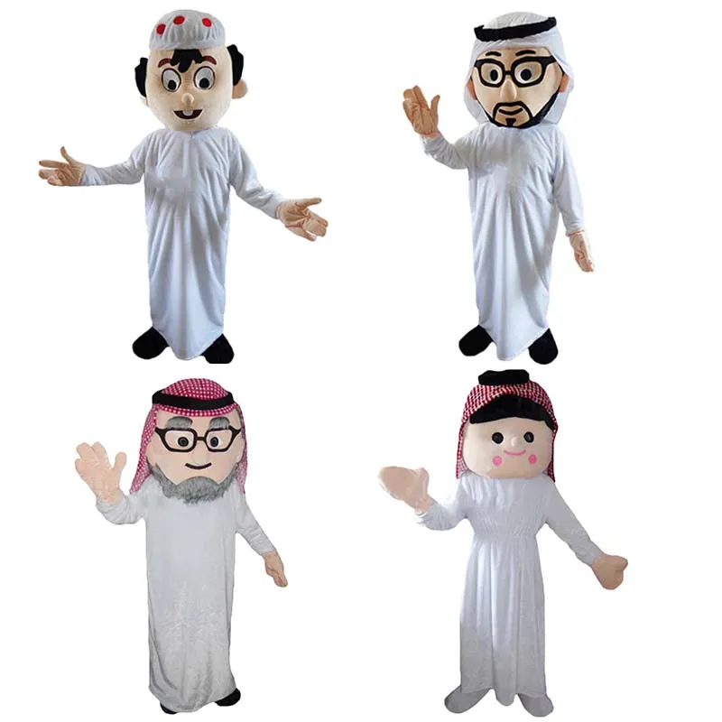 Cadılar bayramı Arap Erkekler Maskot Kostüm Karikatür Arap kadınlar Anime tema karakter Noel Karnaval Parti Fantezi Kostümler Yetişkin Kıyafet