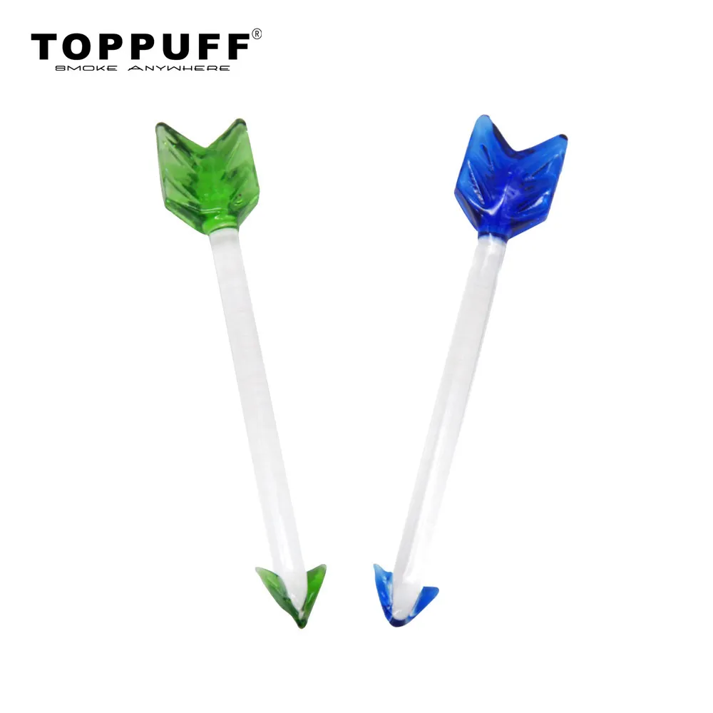 Toppuff Premium Glass Dabbler 5.12 Cal Wosk Dab Narzędzie Kolorowe Grube Pyrex Dabber Tools Quartz Banger Nails Dab Rigs Hurt