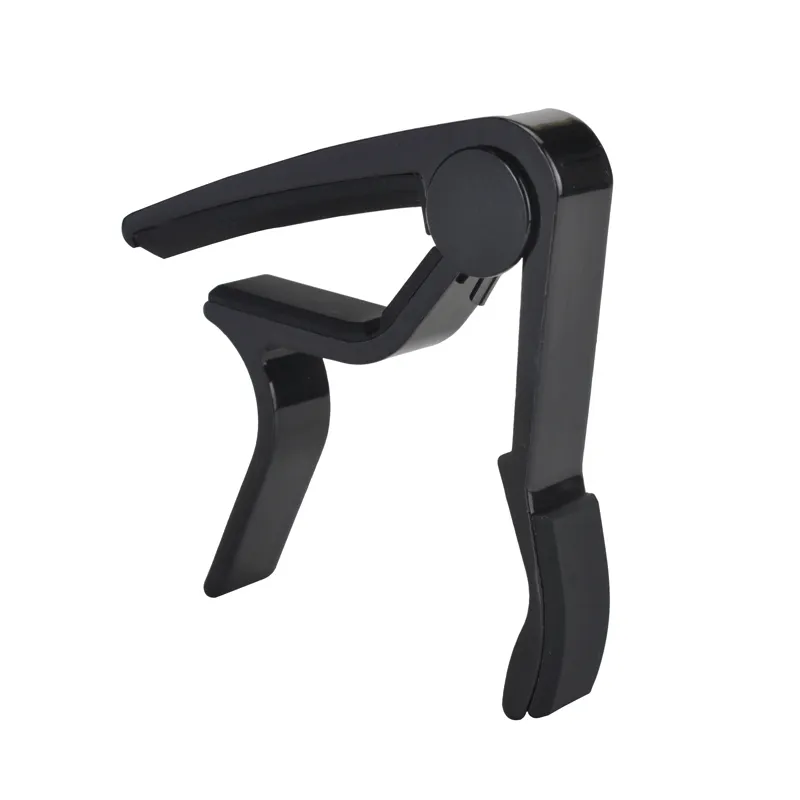 Acoustic Guitar Capo - for electric, ukulele, bass, banjo - Zero Fret Buzz Clamp with ergonomic design - black fashion design, free shipping