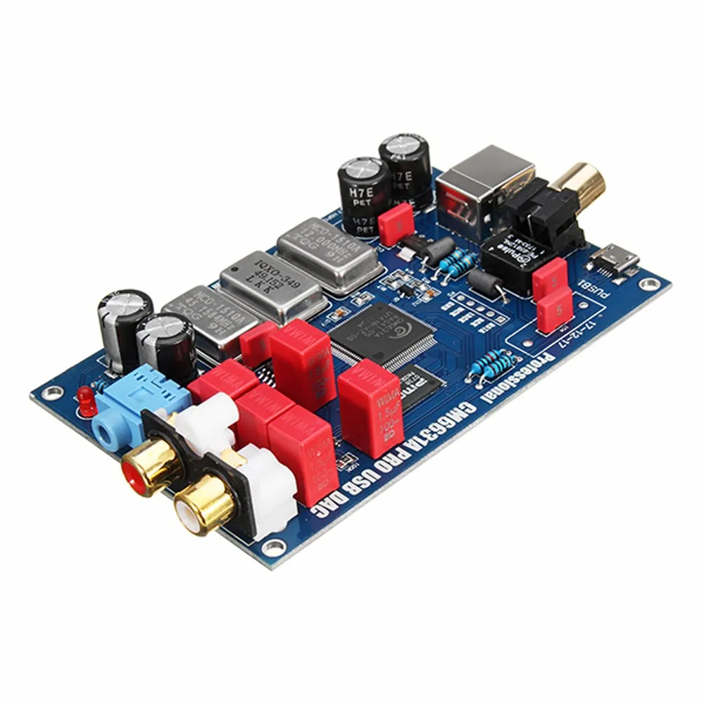 CM6631A DIGITALE INTERFACE 32 / 24BIT 192K Sound Card USB tot I2S / SPDIF Coaxiale uitgangsondersteuning Connect decoder Freeshipping