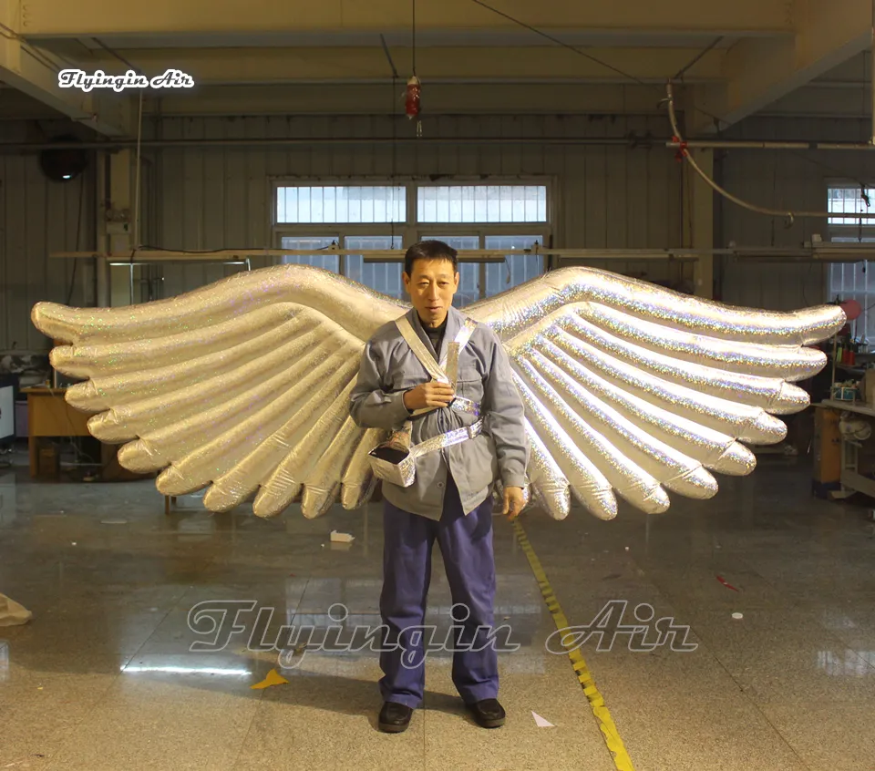 Wholesale Attractive Stage Performance Walking Inflatable Wing 2m Giant