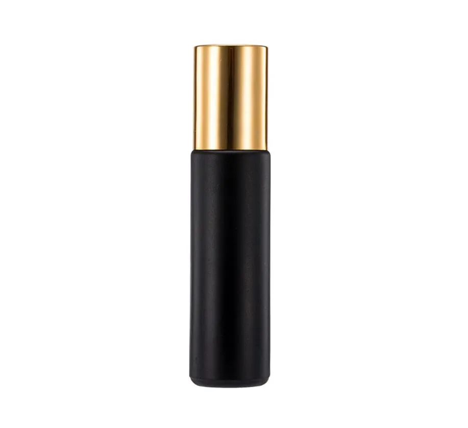 Wholesale 10ml Roll On Glass Bottle Matte Black Bottle Fragrances