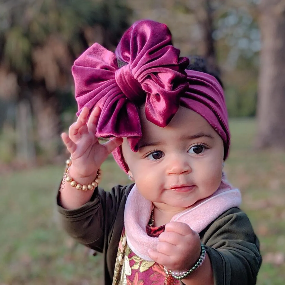 Nowy aksamitny baby pałąk turban duży bowknot baby girl pałąk dla noworodka niemowlę łuk zespół do włosów dzieci dziecko głowa owinąć akcesoria do włosów