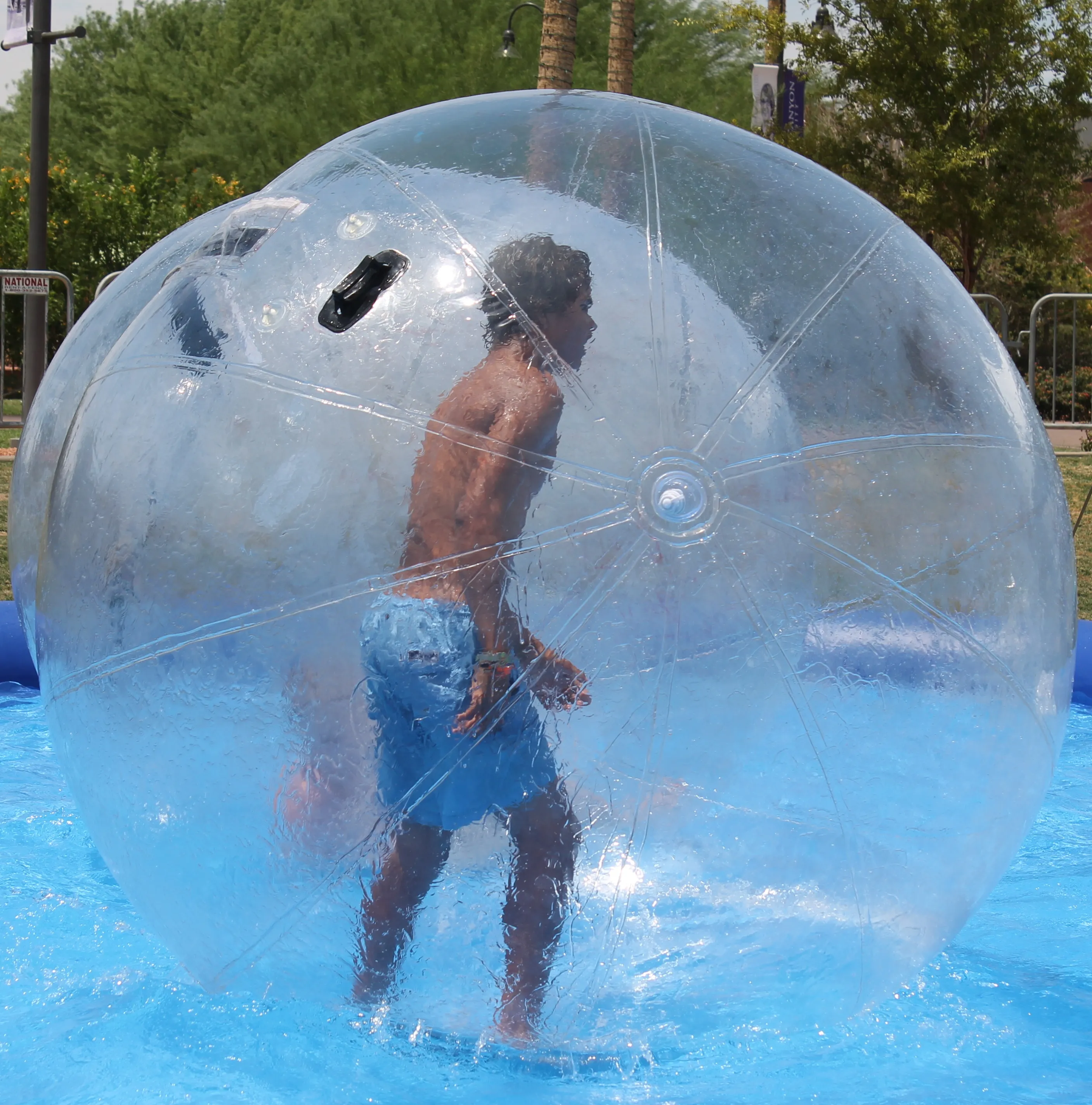 Бесплатная доставка немецкая молния 2 м 0,8 мм надувная вода ходьба Zorb мяч гигант воды мяч человека хомяка