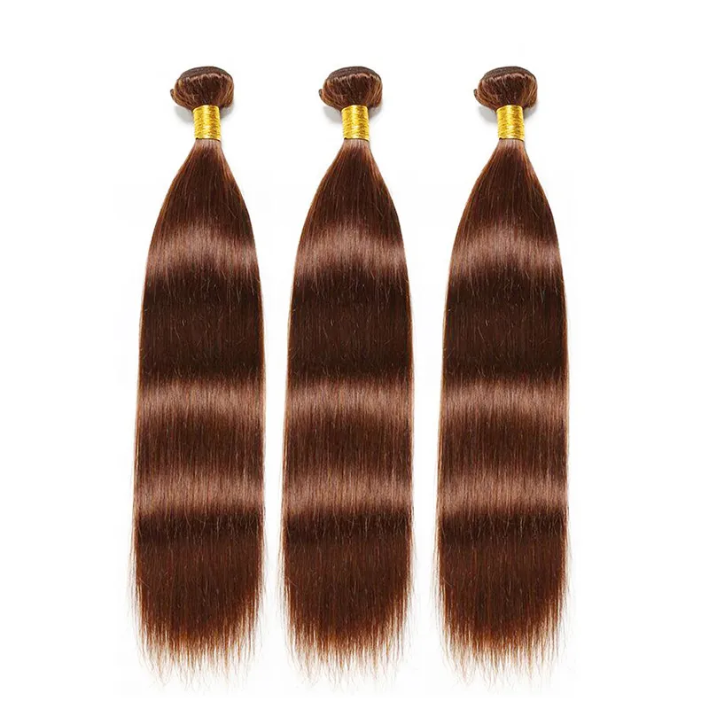 Peruvian Human Hair Straight 3 Bundles Light Brown PREMIUM Straight 3 Bundles Peruvian Hair Extensions | Sahar Hair main image 3