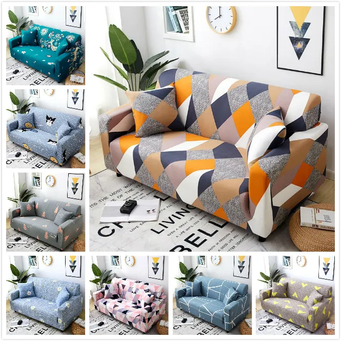 40 Designs Stretch Slipcovers Sectional Elastic Stretch Sofa Cover for Living Room Couch Cover L shape Armchair Cover Single/Two/Three seat