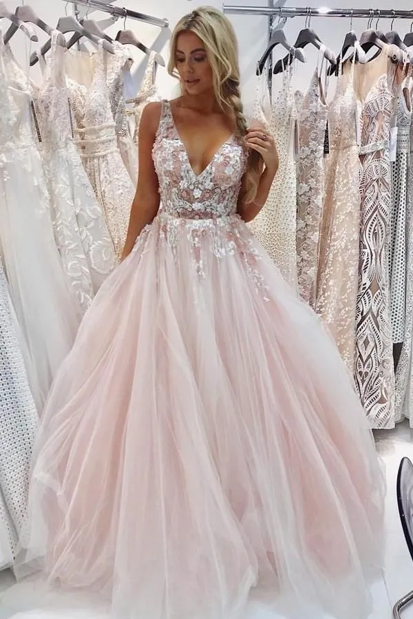 Hermosos vestidos de fiesta sin espalda de color rosa con cuentas en forma de flor Vestidos Hermosos vestidos de fiesta sin espalda de color rosa con cuentas en forma de flor Vestidos
