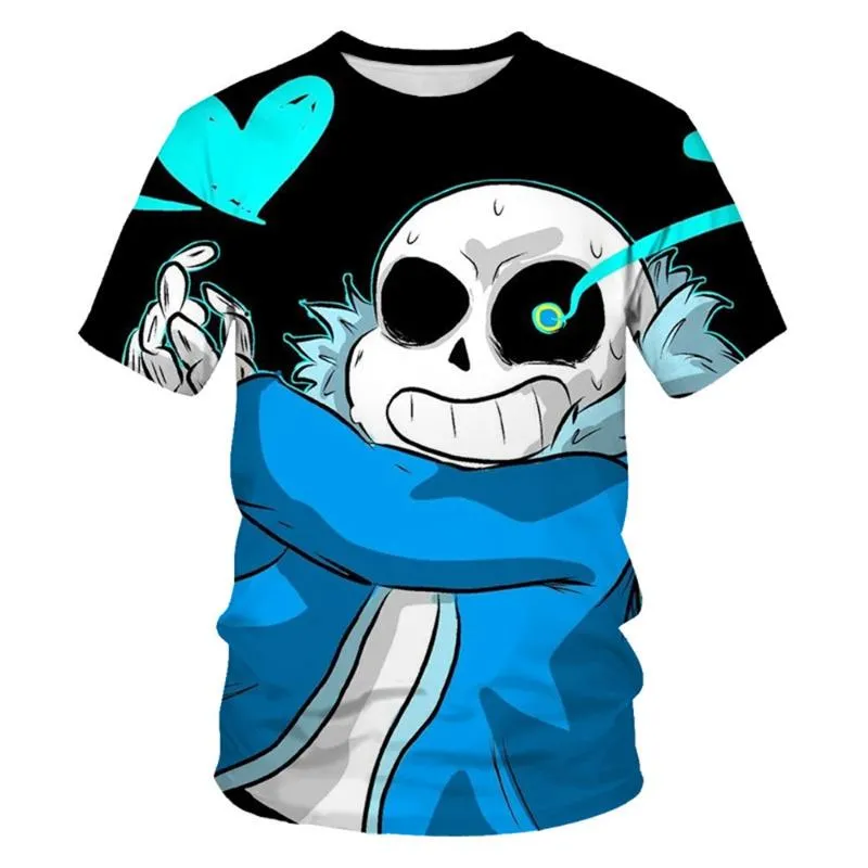 Undertale T-Shirts Jogo De Camisetas Estampa 3D Roupa De Rua Homens Moda  Feminina Harajuku Sans Clothing - Escorrega o Preço