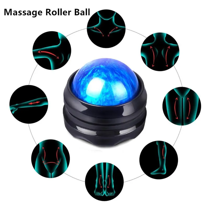 Massage Roller Ball efficace Retour rouleaux de massage soulagement de la douleur du corps Secrets manuel de soins de santé Massage pression de libération Roller Ball conditionnement physique