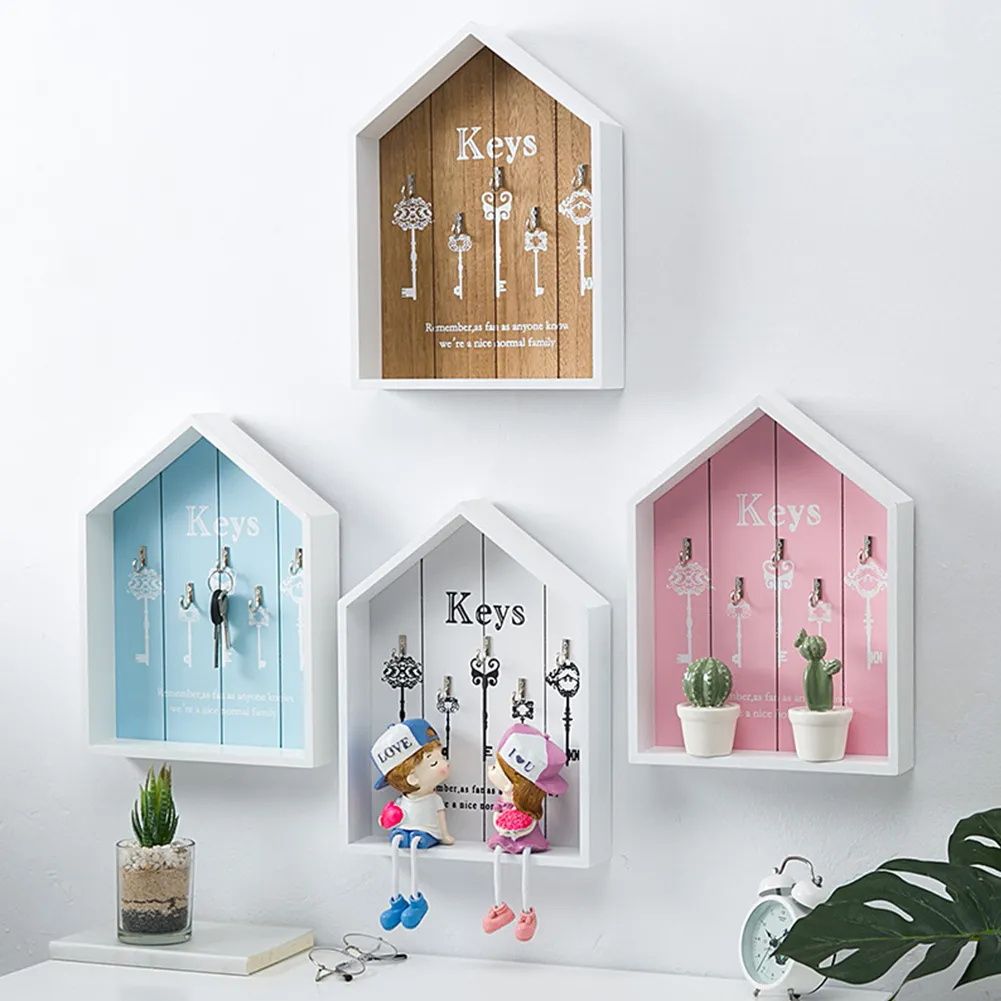 Key Holder Vintage Wall Mounted Bedroom Storage With Adhesive Wall