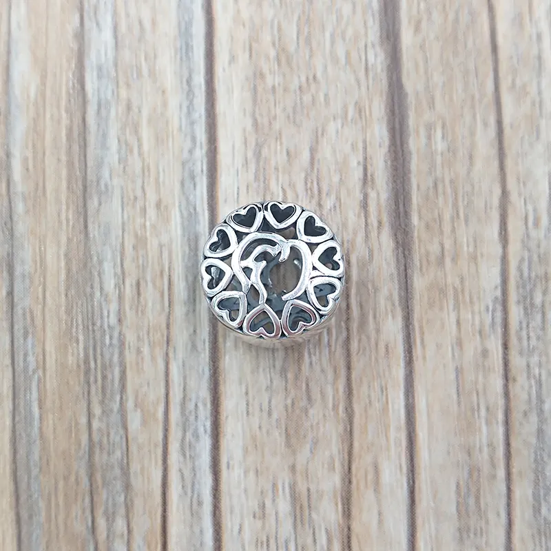 925 Sterling Silver Arabic Love Charm for European Pandora Bracelets