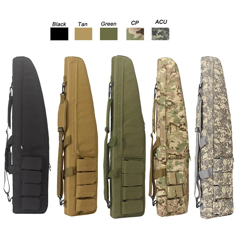 Buiten sport tactische camouflage vissen airsoft pistool tas fotografie pack geweeraanval gevecht 100 cm 120 cm lange no11-803