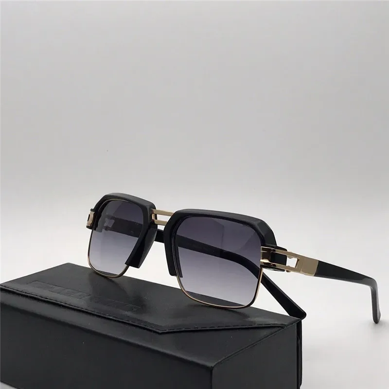 Großhandels-Herren-Weinlese 9020 Designer-Sonnenbrille Schwarzgold Piloten-Sonnenbrille Gafas de Sol Neu mit Box