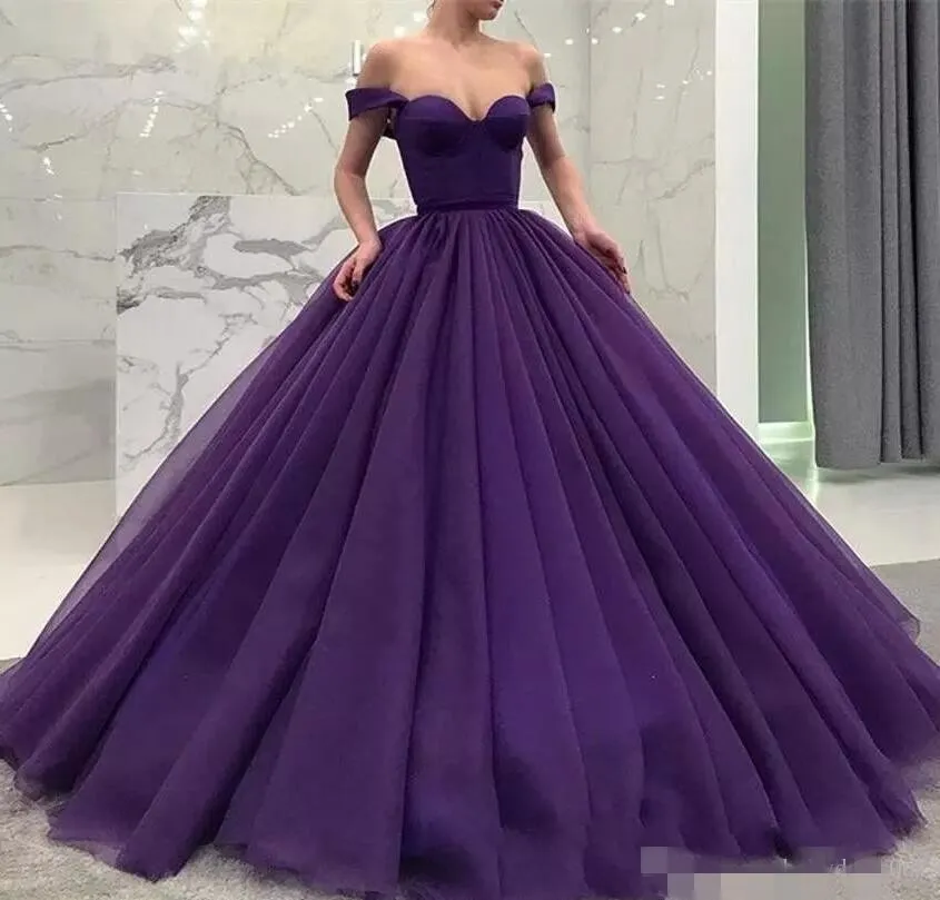 dark purple ball gown prom dress purple ball gown prom dresses Sweetheart Crystals Prom Dresses Ball Gown  Beaded Purple Quinceanera Dresses Custom Color /  US16-parroquiadesanalbertomagno.com
