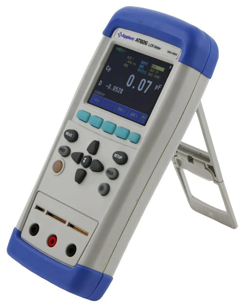 Freeshipping AT826 USB LCR Meter ESR Tester Ponte elettrico Touchscreen TFT-LCD 100Hz, 120Hz, 1kHz, 10kHz, 100 kH