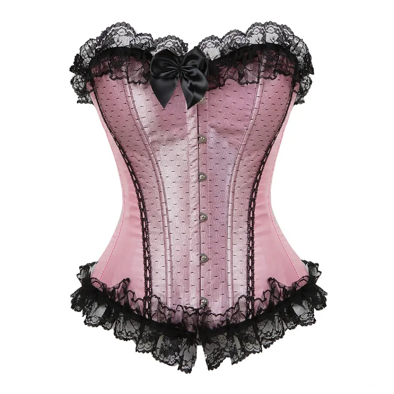 Wholesale Lace Sexy Corsets For Women Plus Size Costume Overbust Burlesque  Corset And Skirt Set Tutu Corselet Victorian Fashion Gowns Pink From 24,47  €