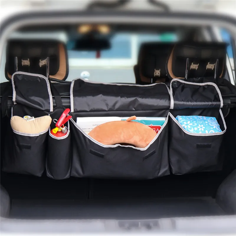 Kofferraum-Organizer verstellbare Rücksitz-Aufbewahrung tasche
