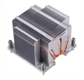 Äkta Original Fine Pulled System Heatsink Dell 2U Server Heatsink Cooling System för Dell C2100 x58 1366 Pin med rör