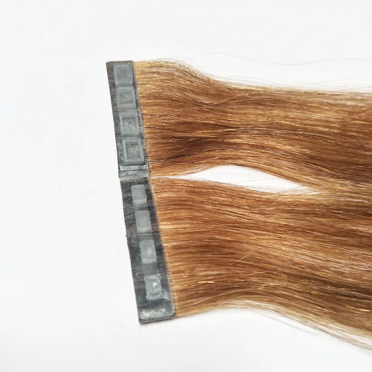 Novo produto fita na extensão do cabelo botão de trama da pele grampo de cabelo na extensão do cabelo imprensa-tipo rápido para usar alta qualidade duplo desenhado