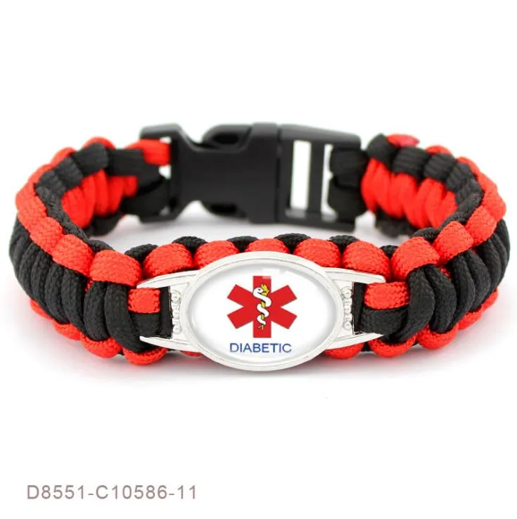 Brazalete De Alerta Médica Diabética Supervivencia Tipo Diabética