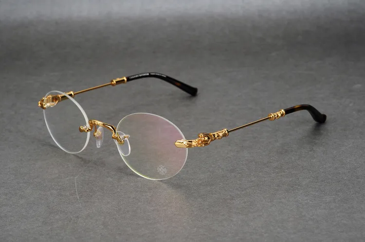 Partihandel - Ram Män Square Round Tide Male Myopia Glasses Ram Spectacle Frames Prescription Glasses