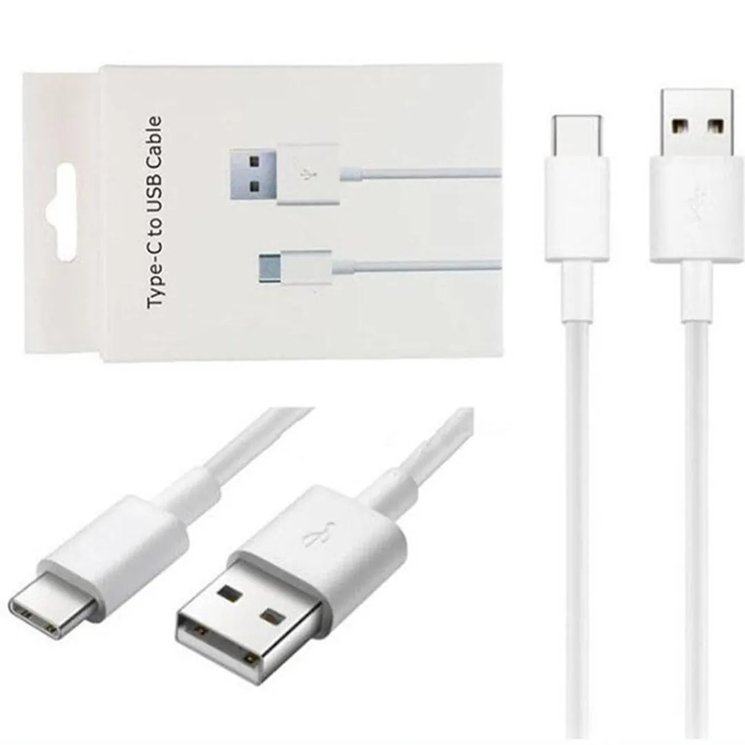 Ny Hot USB-kabelladdare 3A Typ C Micro V8 USB-kablar Data laddningsladd för S9 S10 Not 10 Huawei Xiaomi med Retail Box 1m