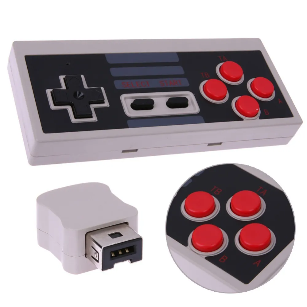 Pour NES Classic Edition Télécommande sans fil 2,4 GHz Joypad Manette SNES super pour Nintendo Classic Mini Remote Console USB Plug