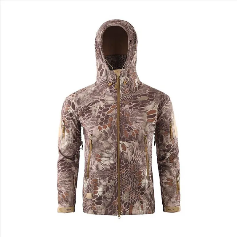 Camouflage Coat Jacket Waterproof Windbreaker Raincoat Hunt Clothes Army Men Outerwear Jackets and Coats