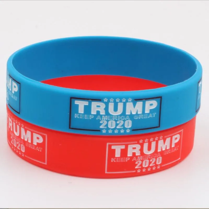 Trump 2020 Siliconen Armband Make AMERIKA GROOTTE MEER MEER Letter Siliconen Polsband Donald Trump Supporters Polsband Armbanden Gift VT0543