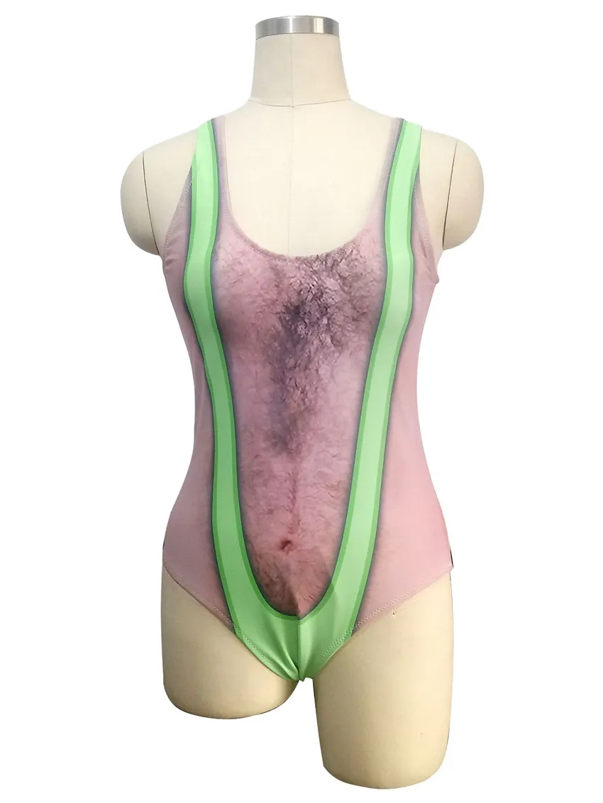 Borat une pièce Maillot de bain Petit 18% spandex Drôle Nouveauté