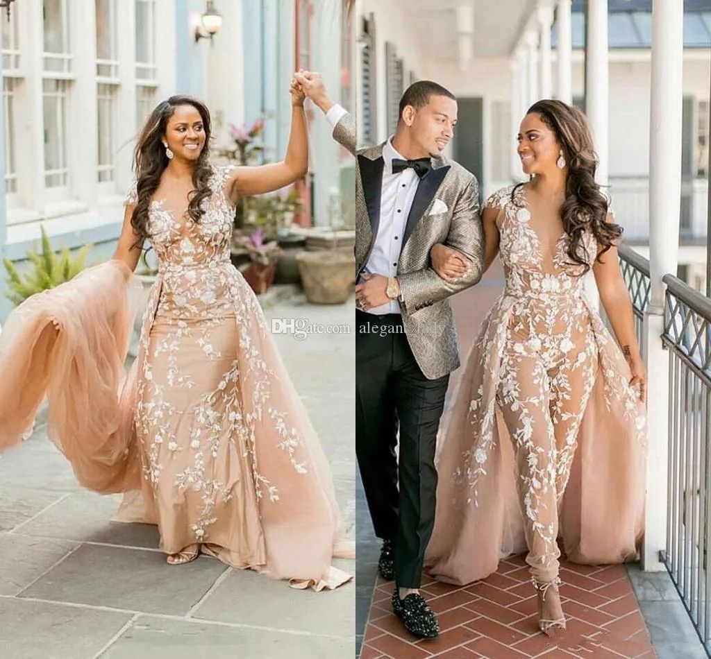 Rose gold jumpsuit for discount wedding