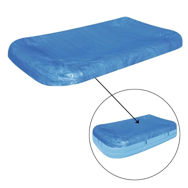 Rectangle Swimming Pool Cover Cloth Square Pool Cover Swimming Dust Rain Cloth Thick 262 * 175CM