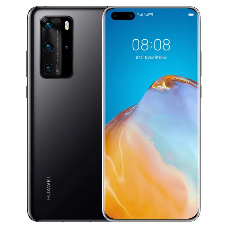 원래 Huawei P40 Pro 5G 휴대 전화 8GB RAM 128GB 256GB 512GB ROM Kirin 990 Octa Core 50MP AI NFC IP68 Android 6.58 "전체 화면 지문 ID 얼굴 스마트 휴대 전화