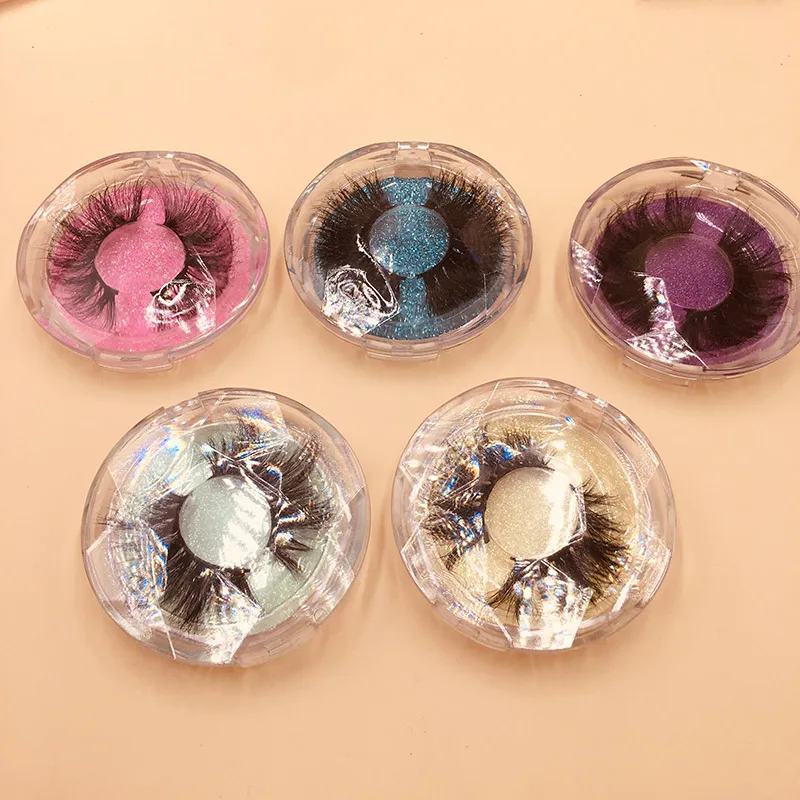 25 mm Mink Eyelash Mixed Styles False Eyelash with Circle Clear Cases Hot Selling Lashes FDshine