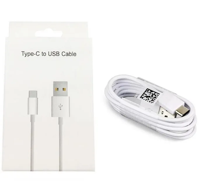 NEW Original OEM Type C USB Cable With Retail Package Packing Box for Samsung S6 S7 S8 S10 LG Huawei Fast Charging High Speed Charger Cord