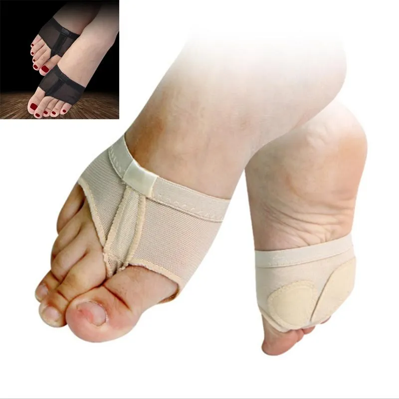 1pair Belly Ballet Dança Toe Pad Prática sapatos venda Pé Thong Tool Care Meio Sole Gym Sock