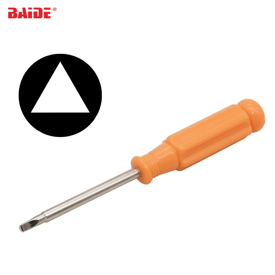 Tournevis triangulaire Orange 2.3mm 2.6mm 3.0mm, tournevis triangulaire  spécial externe pour appareils ménagers 200 pièces/lot