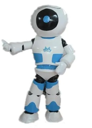 Costume de mascotte de robot bleu adulte pour adulte à porter, offre spéciale 2019