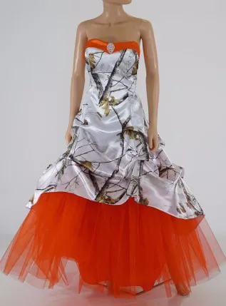 camouflage graduation dresses Amy Short White Graduation Dress with Ruffles White / XSmall main image 1