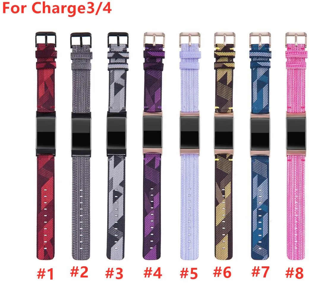 Najwyższa jakość dla Fitbit Charge 4 Watch Band Wymiana Smart Bransoletka Pasek do ładowania Fitbit 3 / Ładowy3 Nylon Watchband