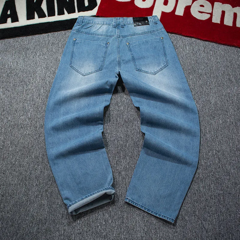 High Quality Hip Hop Designer Baggy Loose Jeans For Men For