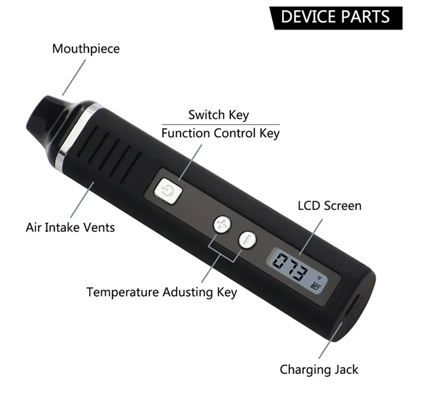 Original Pathfinder Vaporizer V2 Dry Herb Wax Kit Electronic 2200mAh