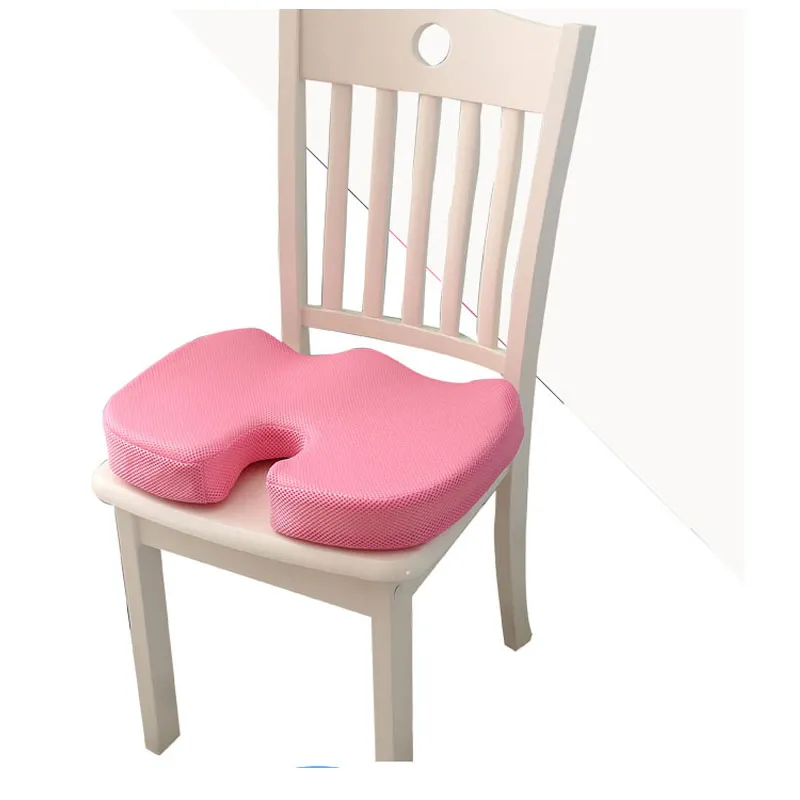 Travel Memory Foam Seat Cushion Orthopedic Chair Cushion Pad Car Office Hips Tailbone Coccyx Protect Healthy Sitting U Pillows